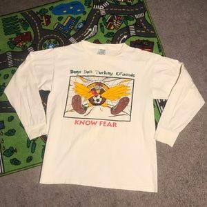 VTG SINGLE STITCH LONG SLEEVE ADIDAS SHIRT SMALL